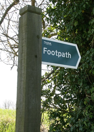 footpath sign